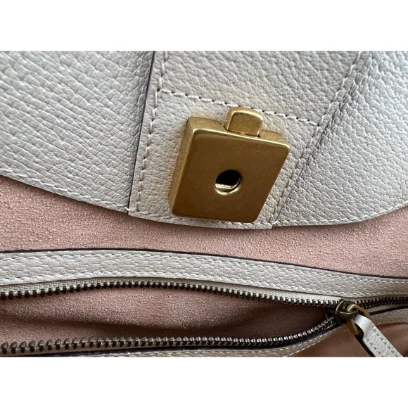 GUCCI Linea Medium Totem Web Stripped Yellow Butterfly Top Handle Bag - Picture 12 of 12